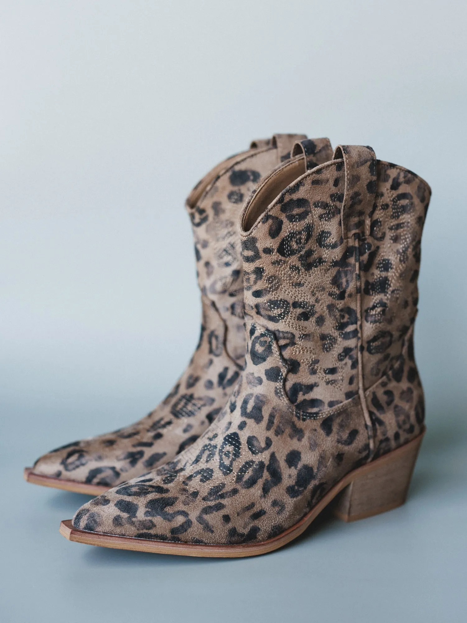 Claire Bootie - Leopard - Pre Order sold by Three Bird Nest product image thumbnail 2