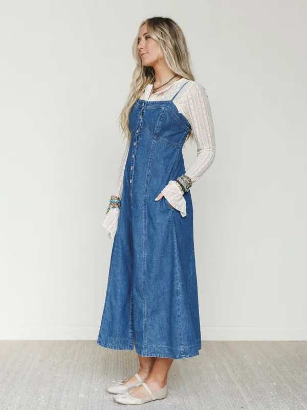 Small Town Girl Dress - Medium Wash - Pre Order made by Bluivy