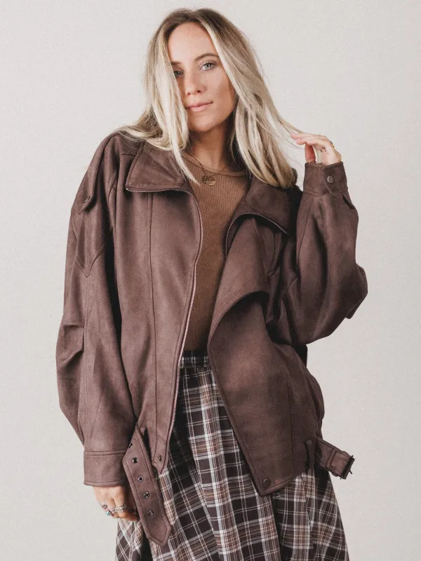 James Moto Jacket - Brown - Pre Order made by En Creme
