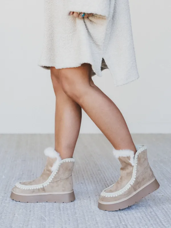 Joyce Platform Boots - Almond - Pre Order made by Oasis Society