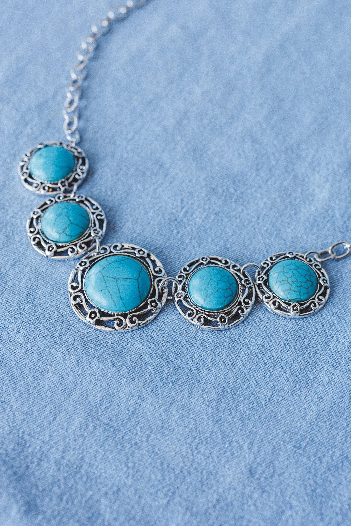 Western Moon Necklace - Turquoise - Pre Order sold by Three Bird Nest