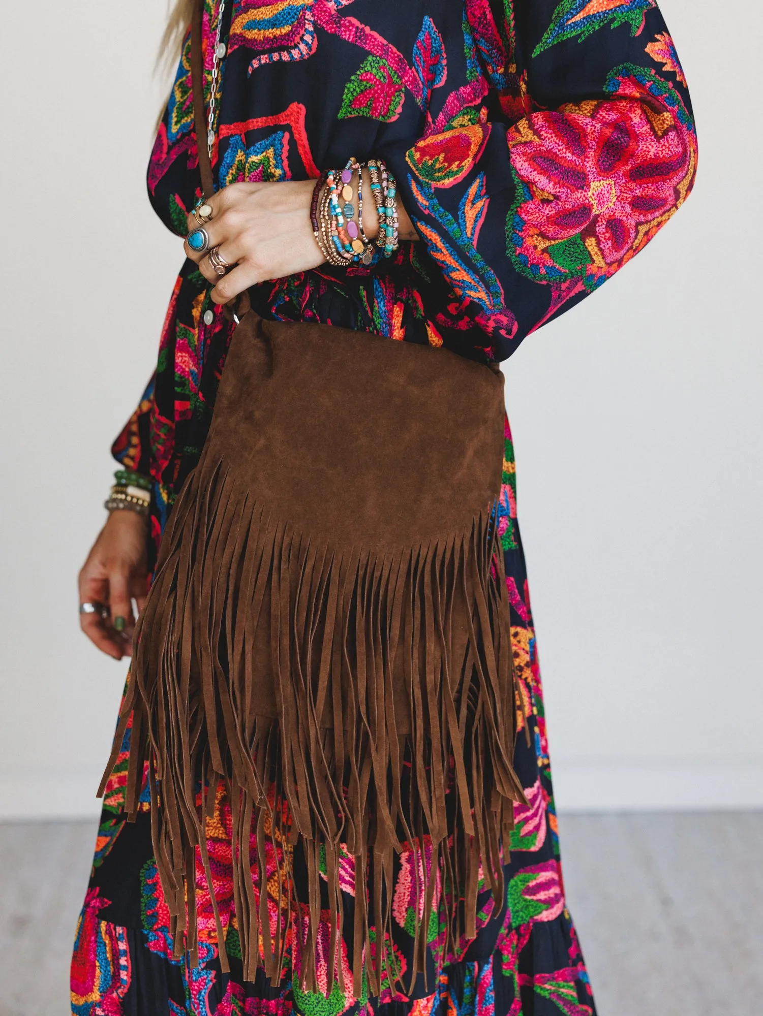 Out West Fringe Crossbody Bag - Camel - Pre Order sold by Three Bird Nest