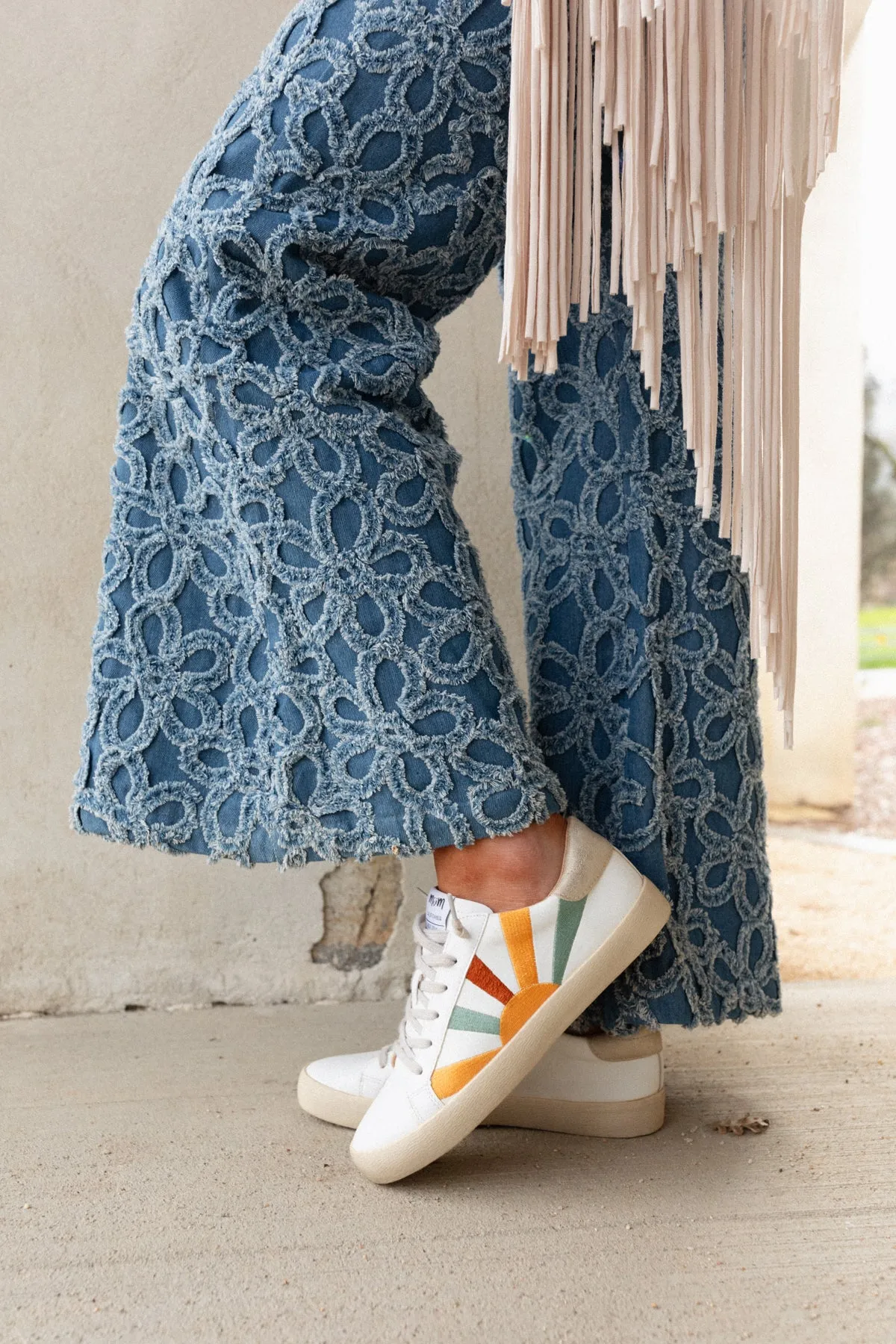 Sun Rays Retro Sneakers - Blue - Pre Order sold by Three Bird Nest