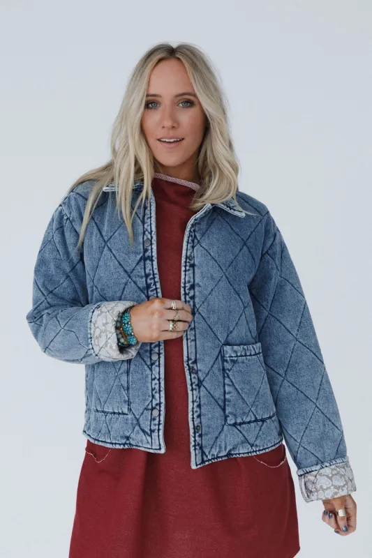 Echo Canyon Quilted Jacket - Medium Denim - Pre Order made by AnnieWear