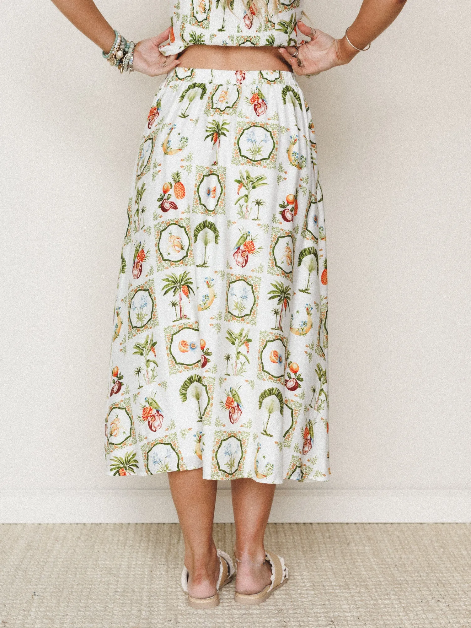 Adventure Awaits Skirt - Ivory Multi sold by Three Bird Nest product image thumbnail 5