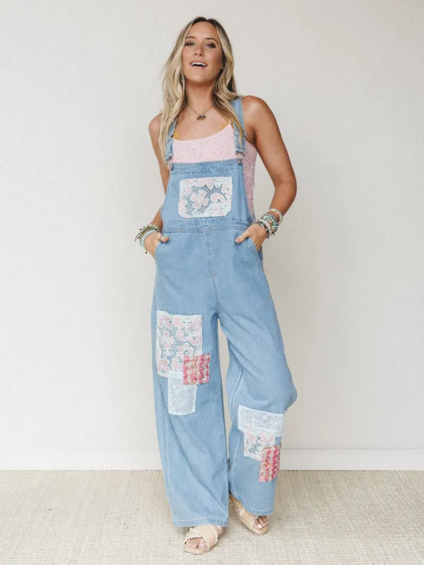 Sweet Pea Jumpsuit - Light Denim made by Davi & Dani