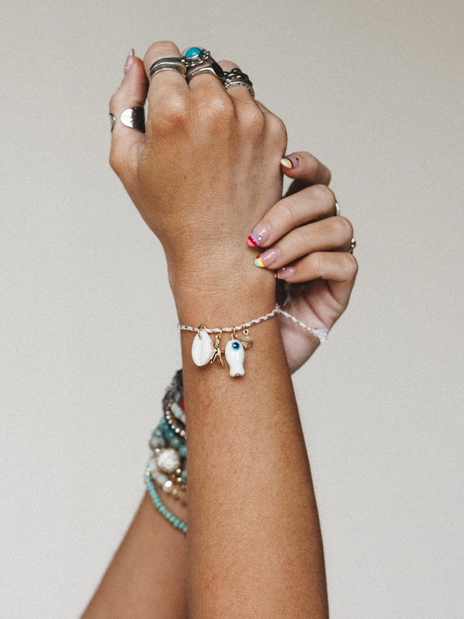 Seaside Trove Bracelet - Soft Gold sold by Three Bird Nest