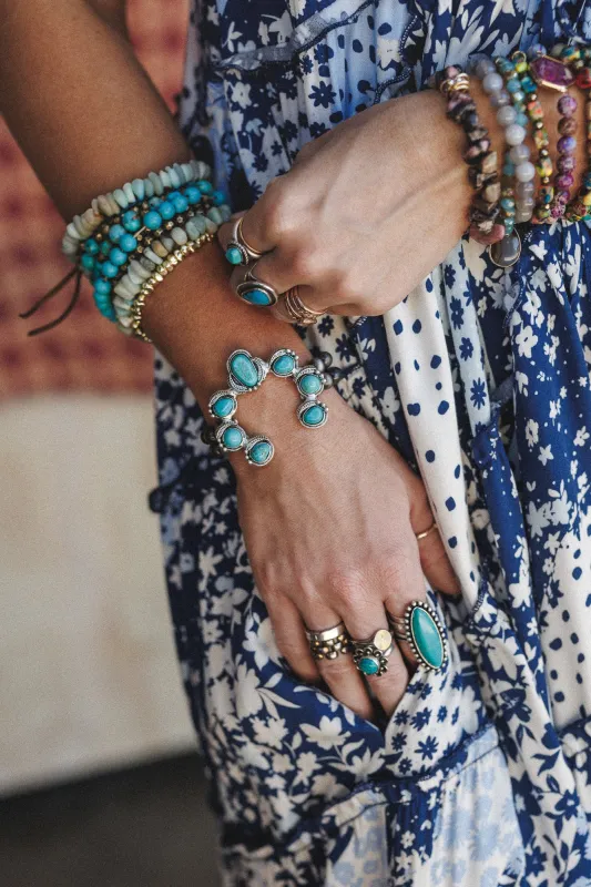 Running On Luck Bracelet - Turquoise - Pre Order made by Three Bird Nest