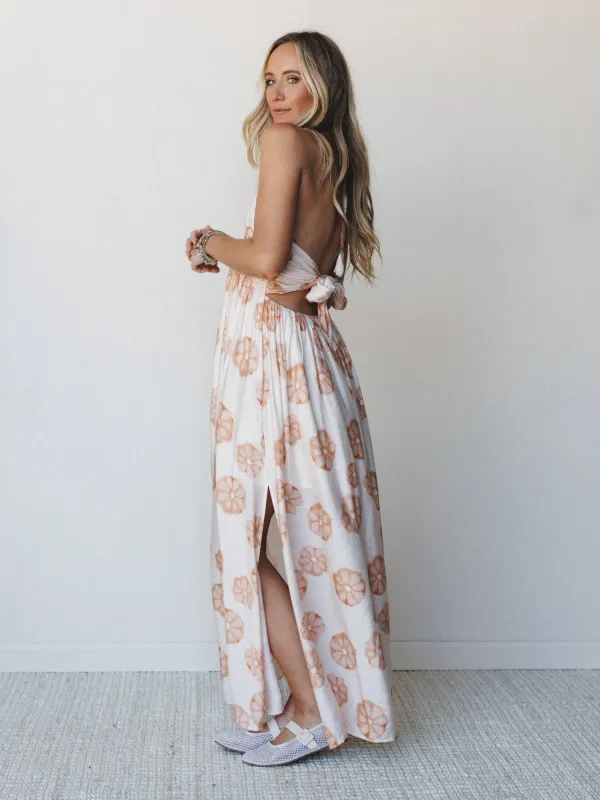 Flower Power Maxi Dress - Cream - Pre Order made by Promesa