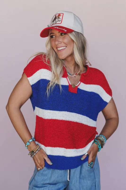 Weekend Escape Sweater Top - Red - Pre Order made by AnnieWear