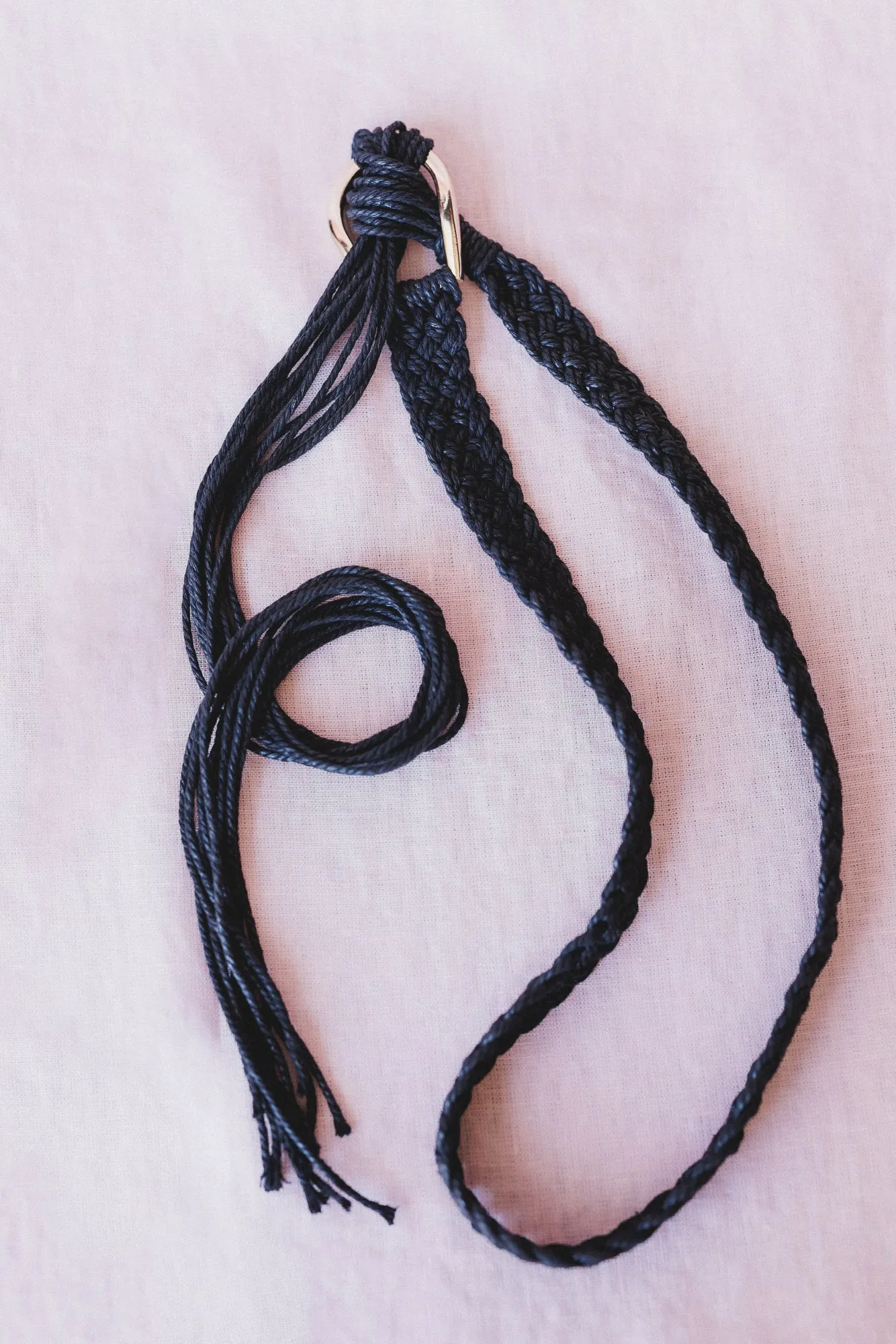 Wanderfree Braided Belt - Black - Pre Order sold by Three Bird Nest