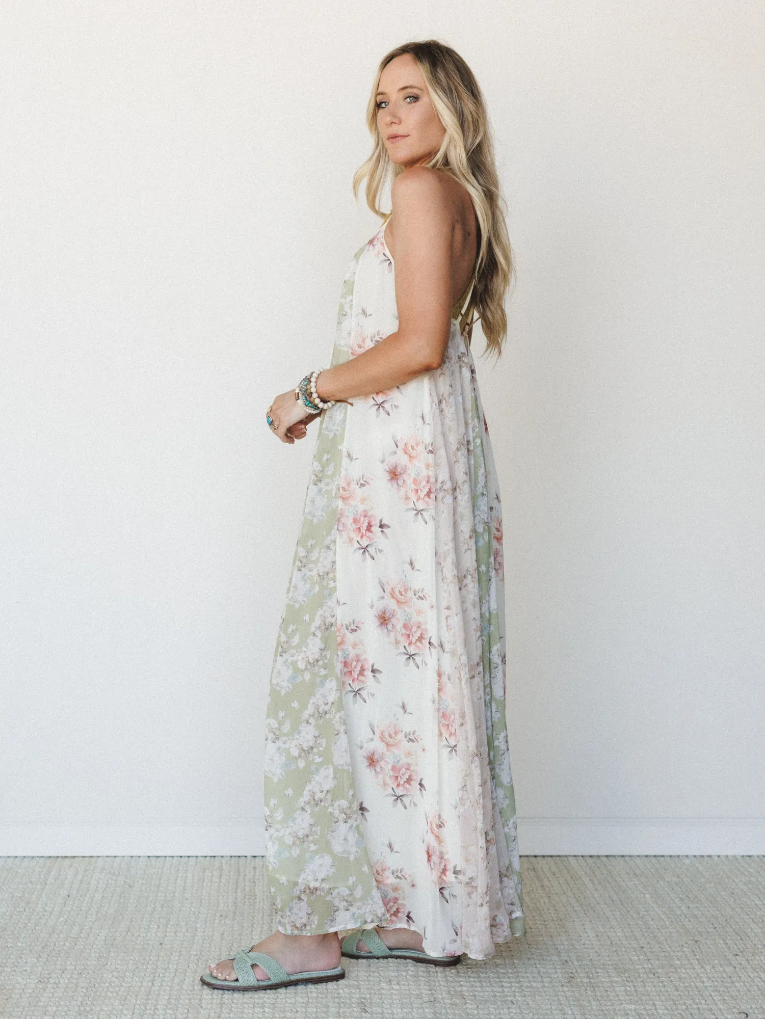 Floral Memories Maxi Dress - Cream sold by Three Bird Nest product image thumbnail 4
