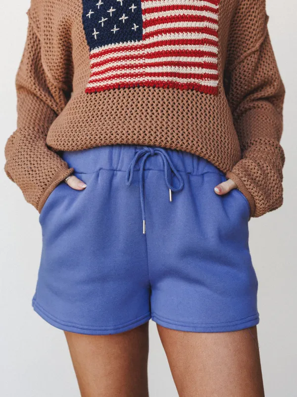 Seaside Shorts - Blue made by Zenana