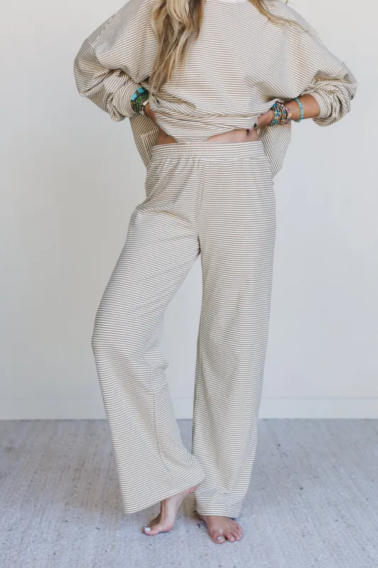 Soft Mode Wide Leg Pants - Beige - Pre Order made by Things Between