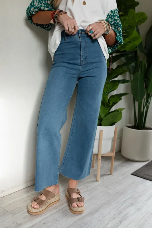 Ahead Of The Pack Cropped Jeans - Denim - Pre Order made by AnnieWear