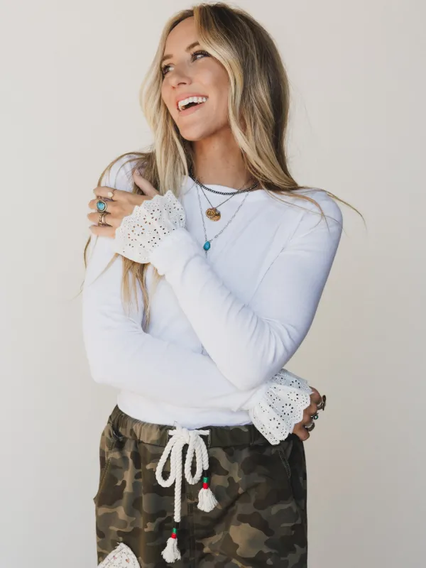 Days of Love Long Sleeve Tee
 - White - Pre Order made by easel