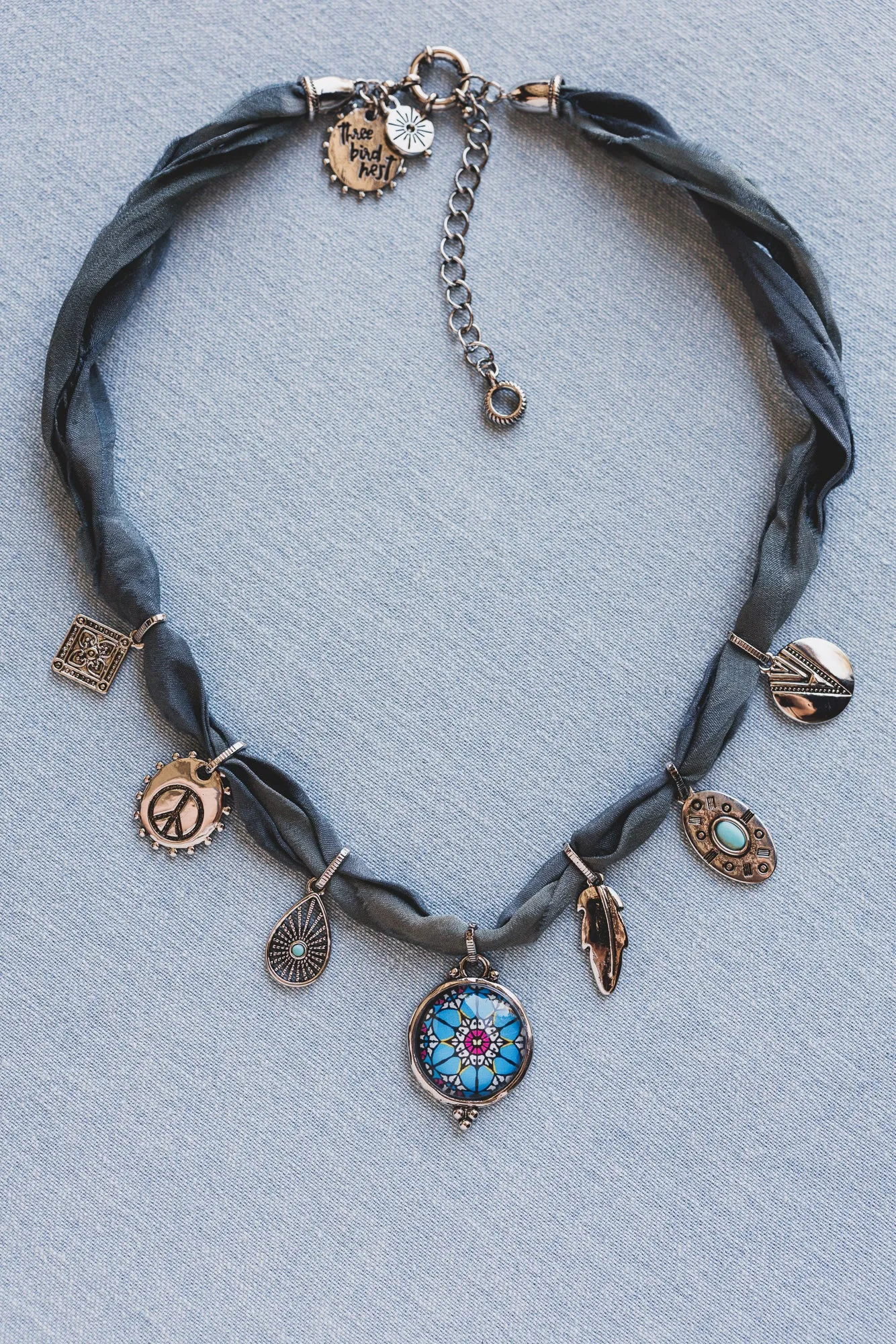 Charm Voyage Necklace - Blue - Pre Order sold by Three Bird Nest