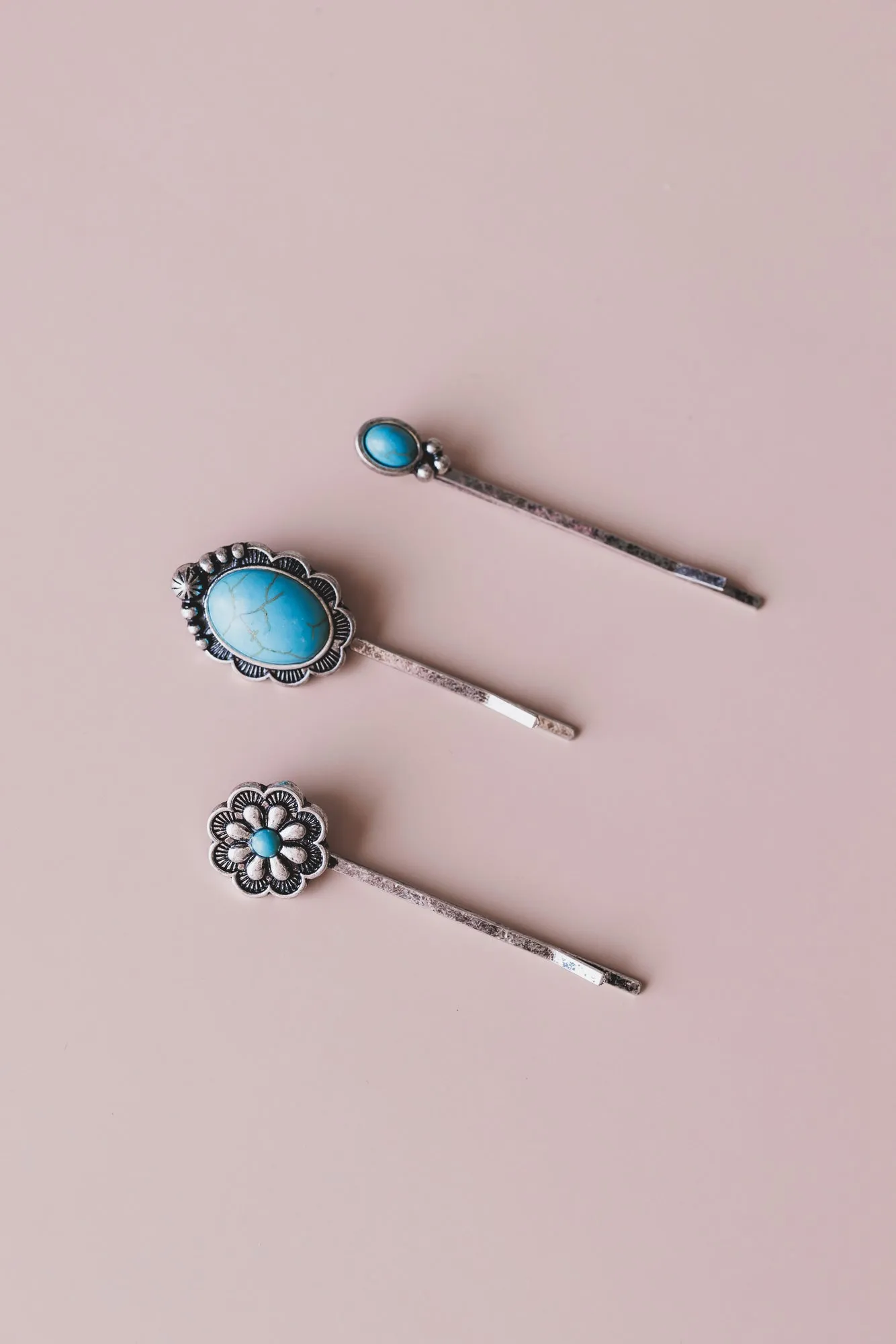 Linger Longer Hair Pin Set - Turquoise - Pre Order sold by Three Bird Nest product image thumbnail 2