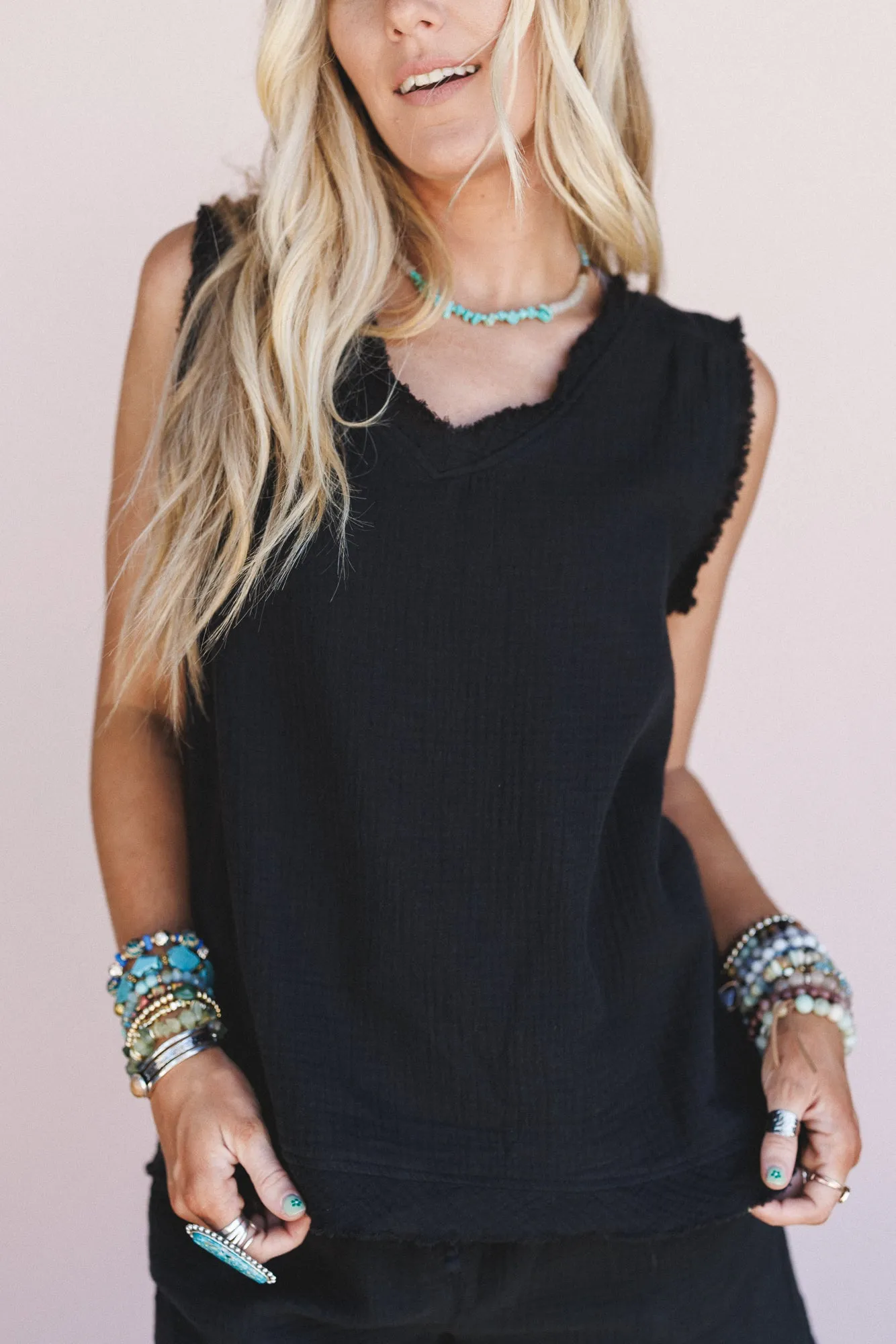 Glow Hour Top - Black - Pre Order sold by Three Bird Nest