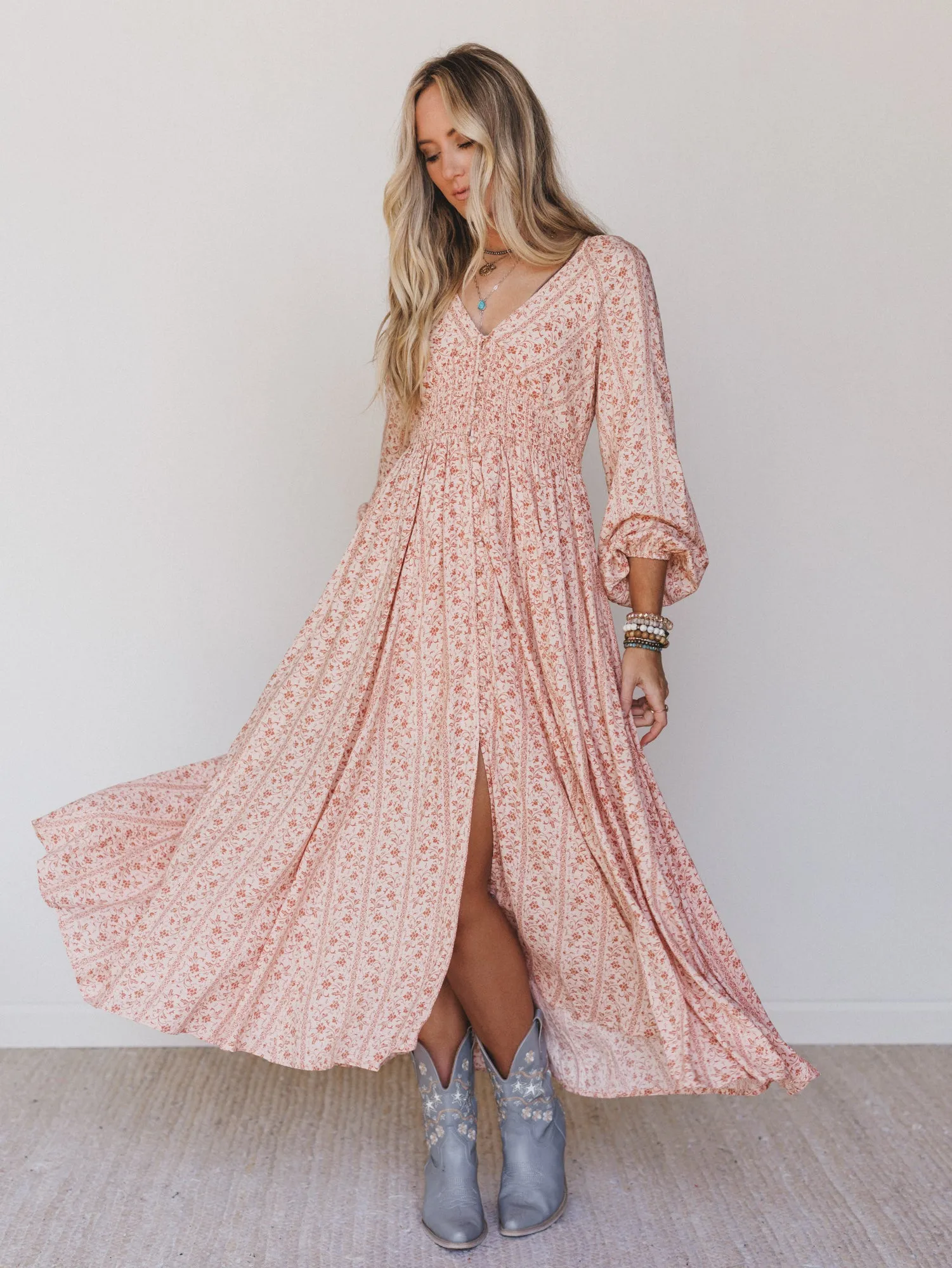 Day Dates Dress - Clay - Pre Order sold by Three Bird Nest