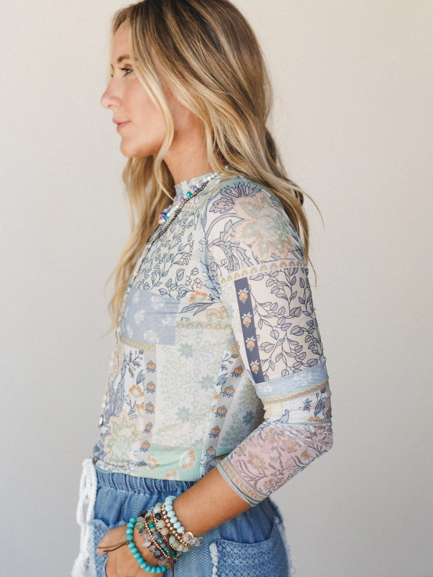 The Nest Perfect Match Layering Top - Dusty Blue sold by Three Bird Nest product image thumbnail 4