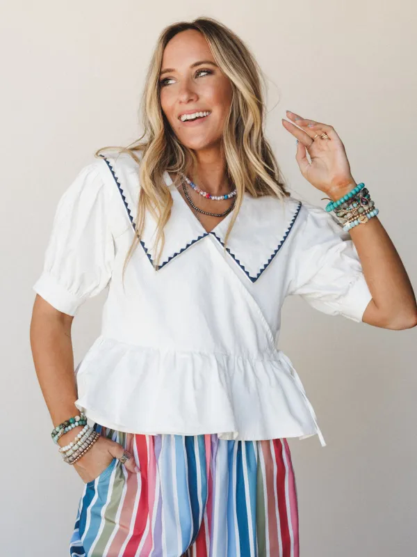 Heirloom Blouse - Off White made by Three Bird Nest