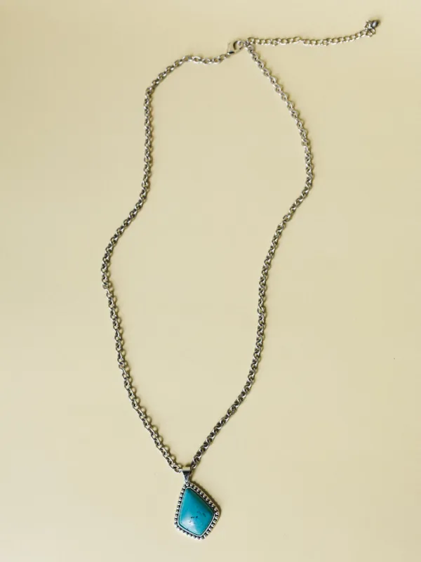 Touch of Wonder Necklace - Turquoise - Pre Order made by Three Bird Nest