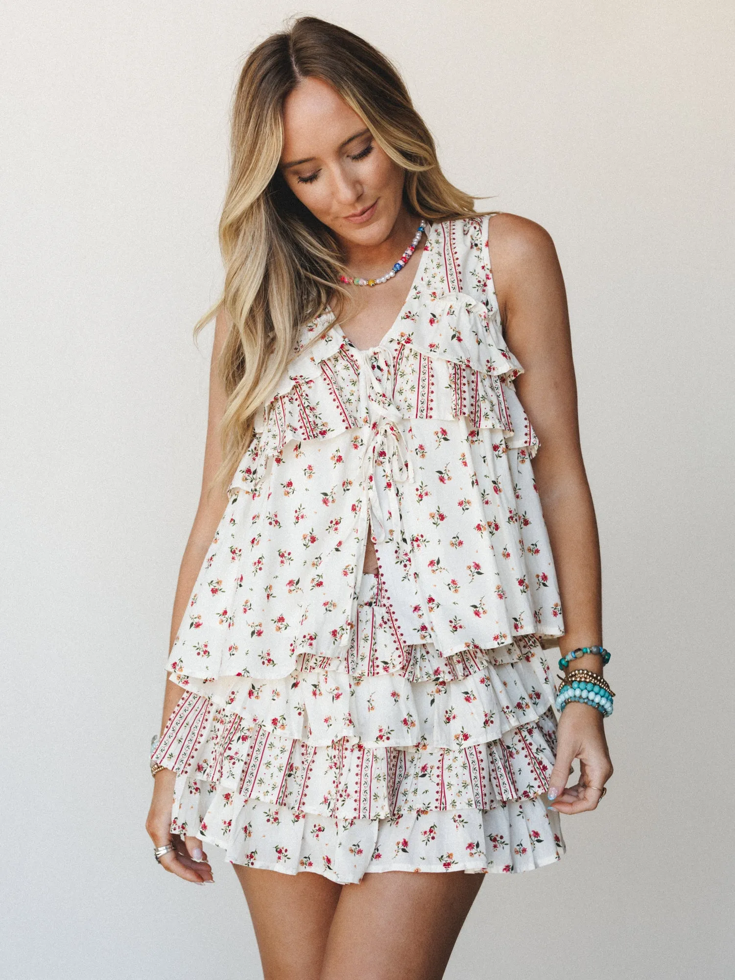Festival Nights Top - Ivory Multi sold by Three Bird Nest product image thumbnail 5