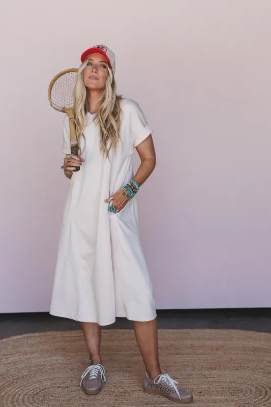 Coastal Mirage Maxi Dress - Cream - Pre Order made by Davi & Dani