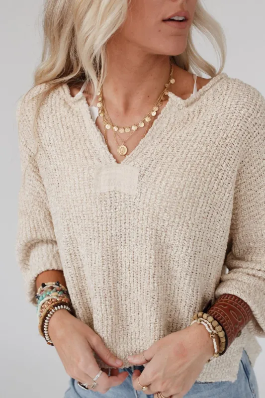 Just Right Slouchy Sweater - Oatmeal - Pre Order made by ILLA ILLA