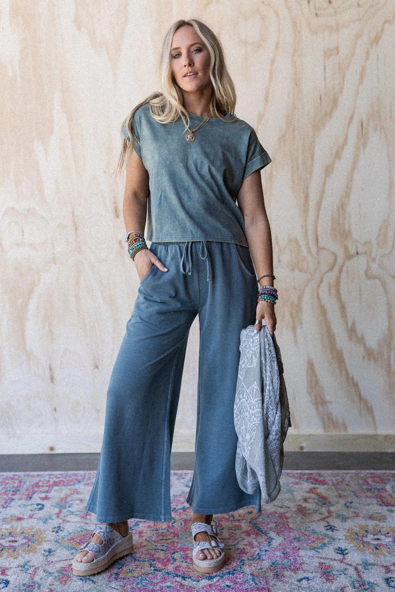 Basic Charm Short Sleeve Top - Jade sold by Three Bird Nest product image thumbnail 5