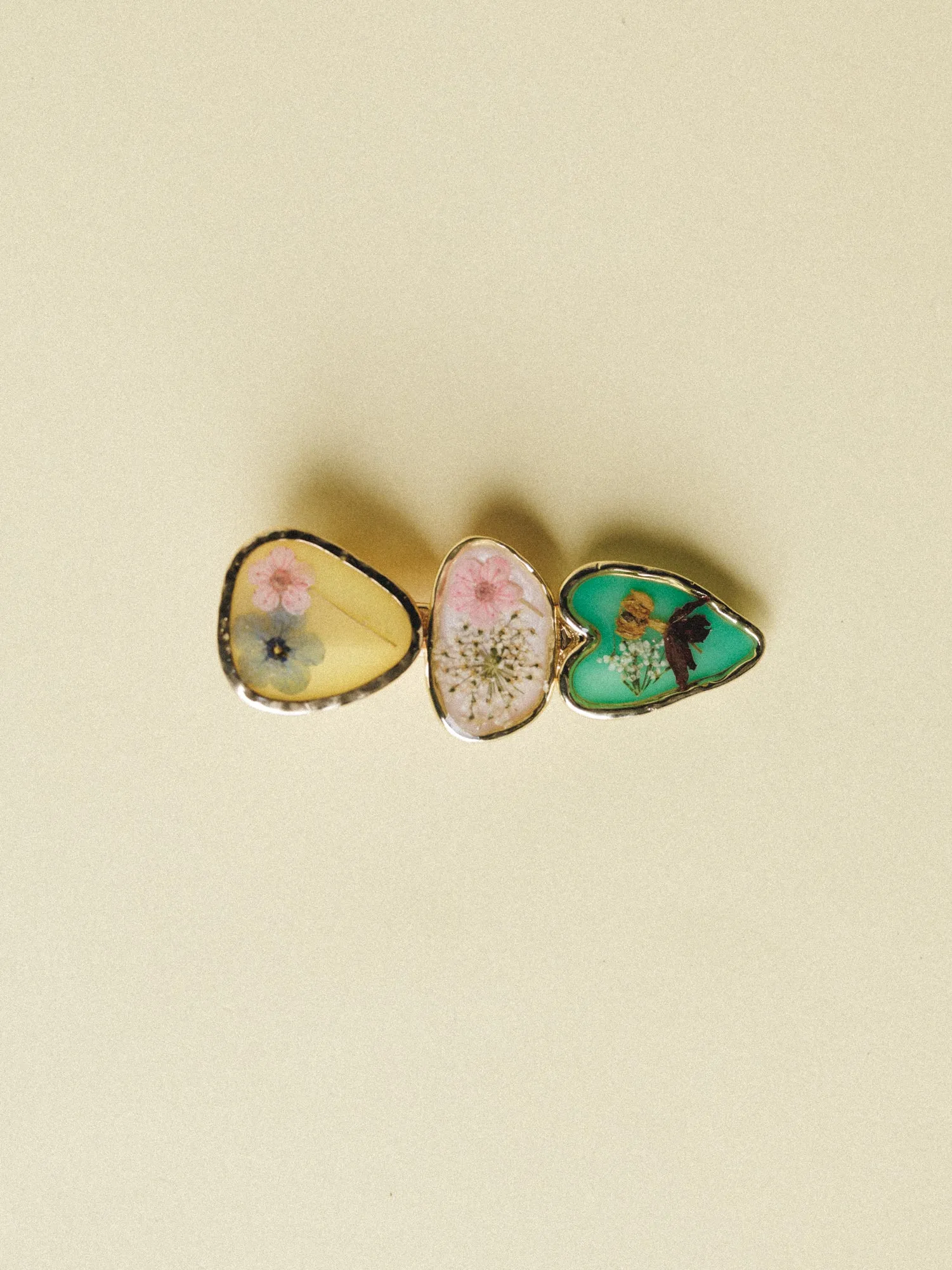 Petals Of Past Hair Clip - Multi - Pre Order sold by Three Bird Nest