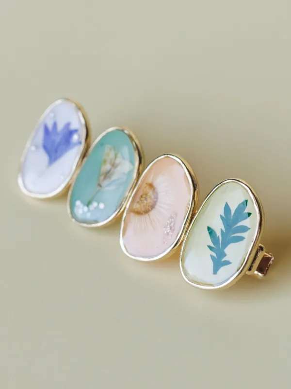 Together with Flowers Hair Clip - Multi - Pre Order made by ZAD