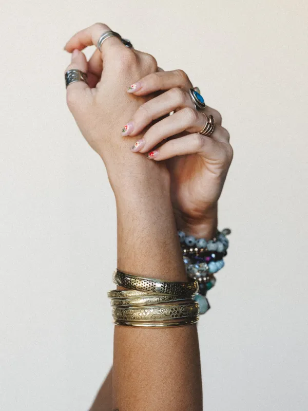 Flower Festival Bangle Set - Gold - Pre Order made by ZAD