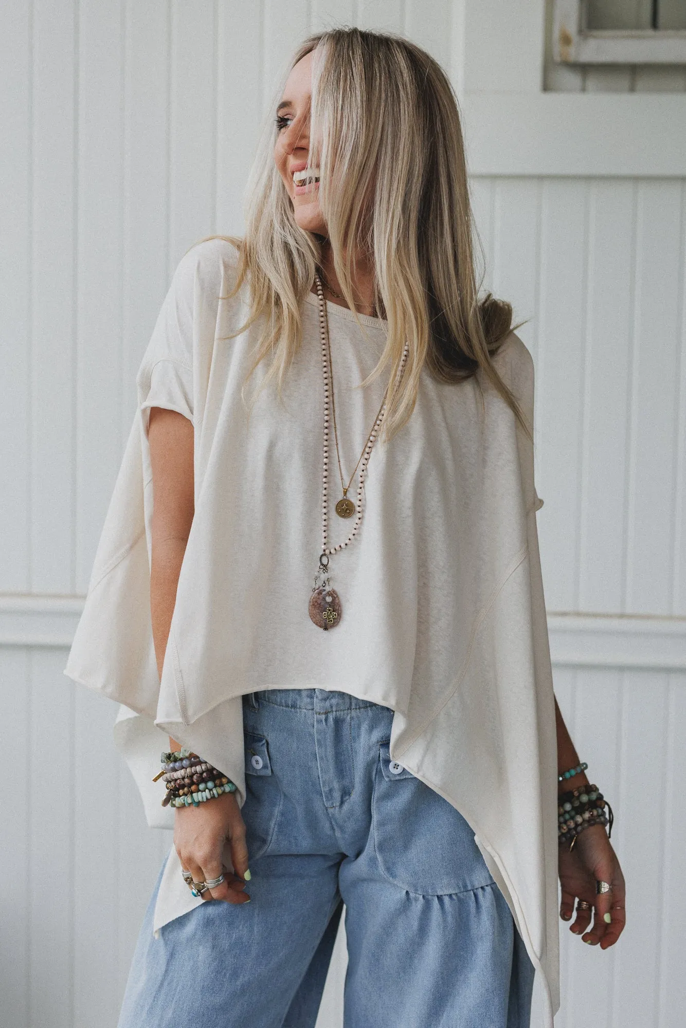 Wanderlight Top - Cream - Pre Order sold by Three Bird Nest