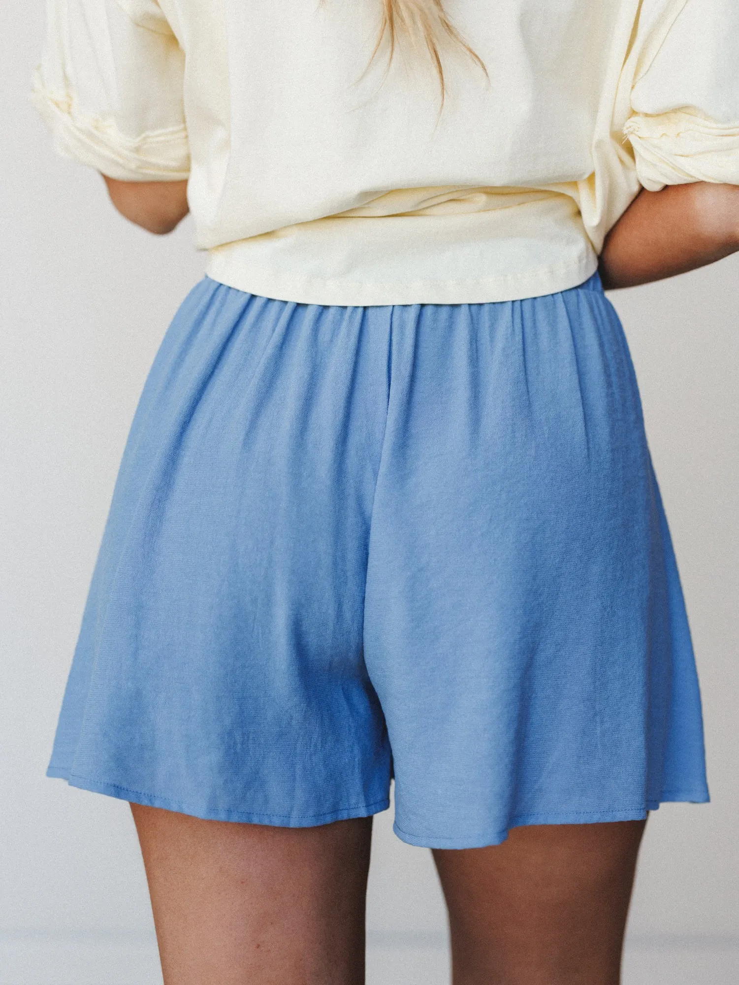 Glow of Love Shorts - Dusty Blue sold by Three Bird Nest product image thumbnail 4
