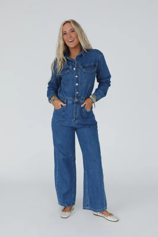 Little Extra Denim Jumpsuit - Medium Denim - Pre Order made by Bluivy