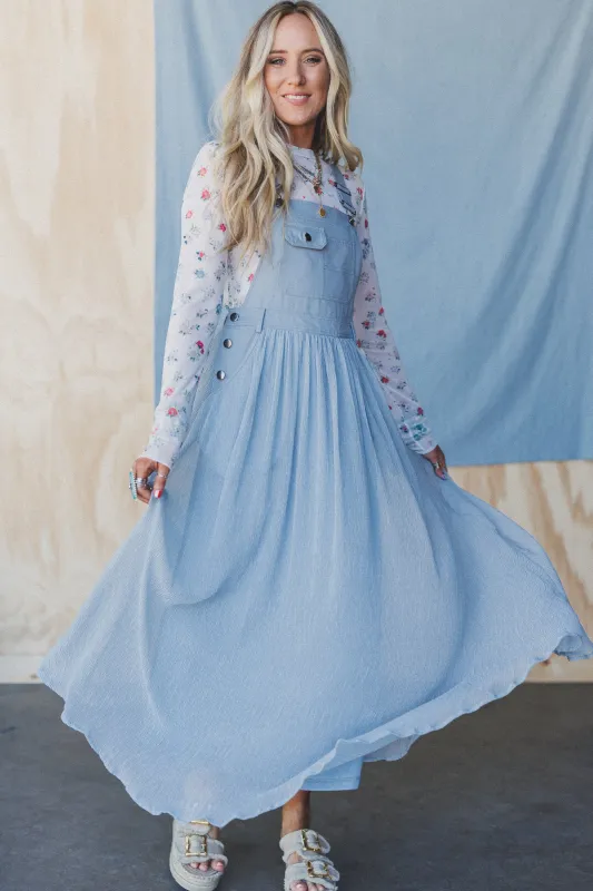 Country Dreams Overalls Dress - Blue - Pre Order made by Listicle