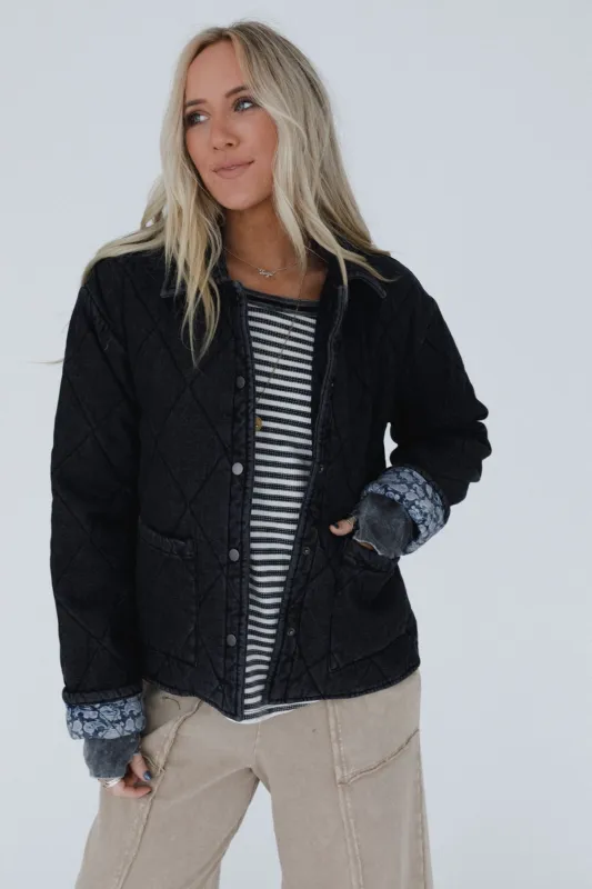 Echo Canyon Quilted Jacket - Black Denim - Pre Order made by AnnieWear