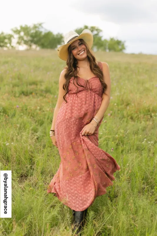 Meadow Glow Dress - Pink - Pre Order made by Davi & Dani