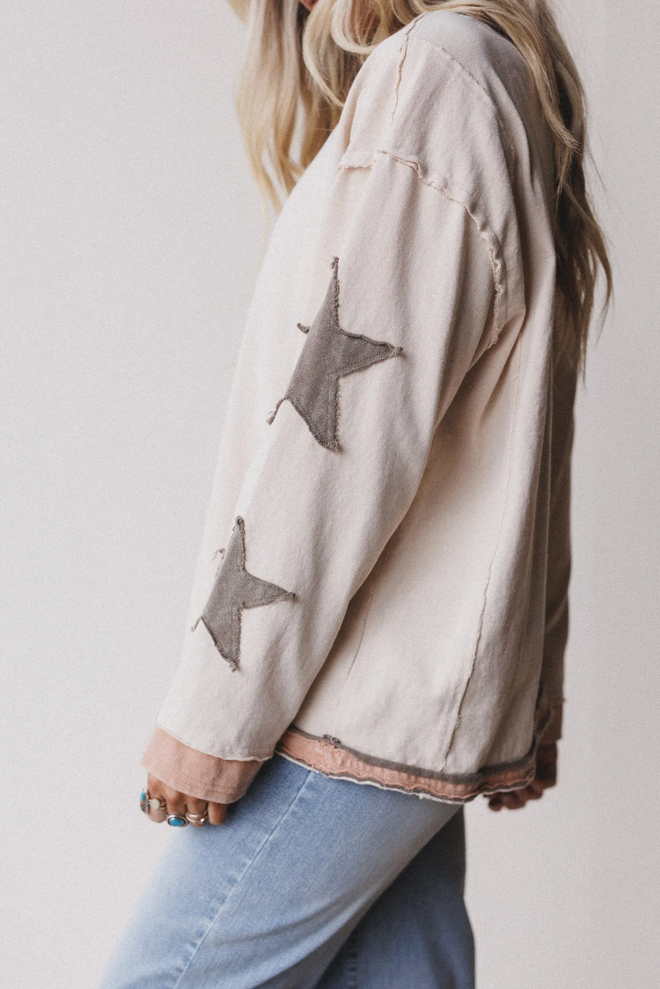 Starry Society Pullover - Oatmeal - Pre Order sold by Three Bird Nest
