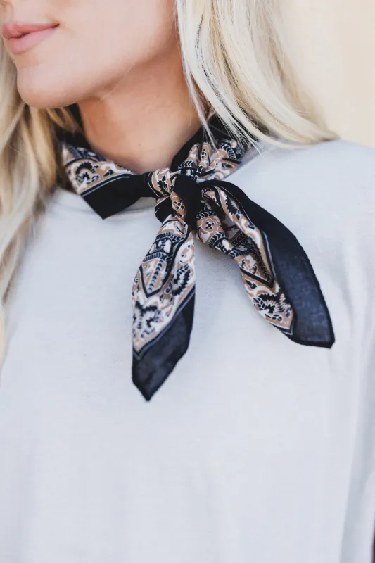 Sweet Repeat Bandana - Black - Pre Order made by Three Bird Nest