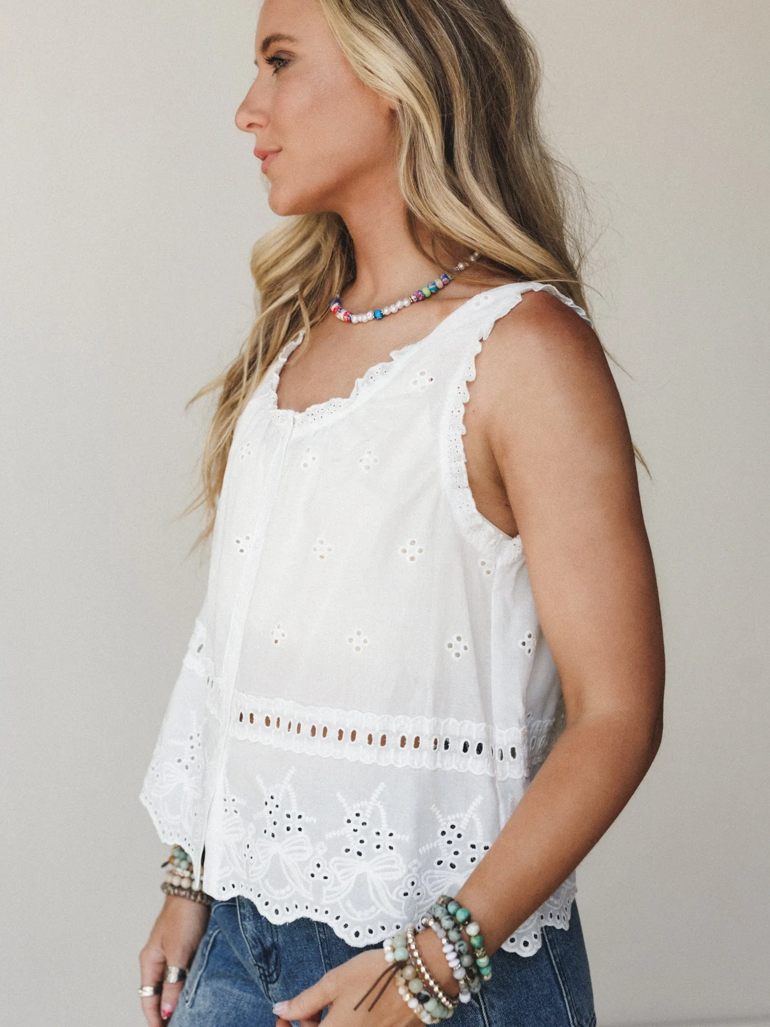Meadow Keeper Blouse - White sold by Three Bird Nest product image thumbnail 3