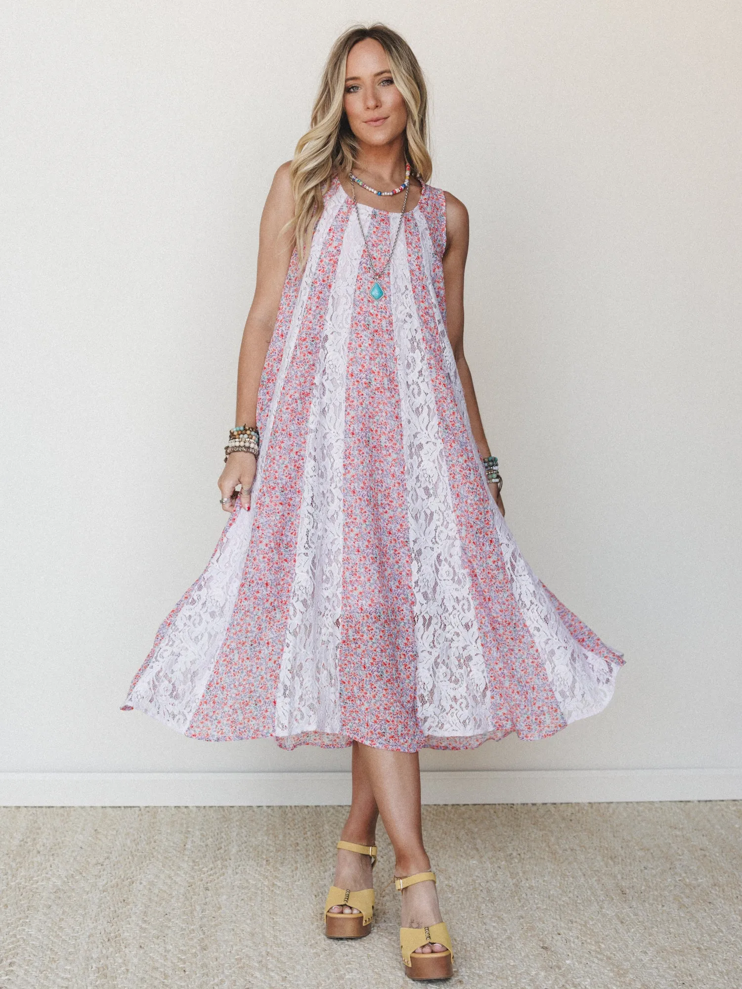Bloom Wave Dress - Lilac sold by Three Bird Nest product image thumbnail 2