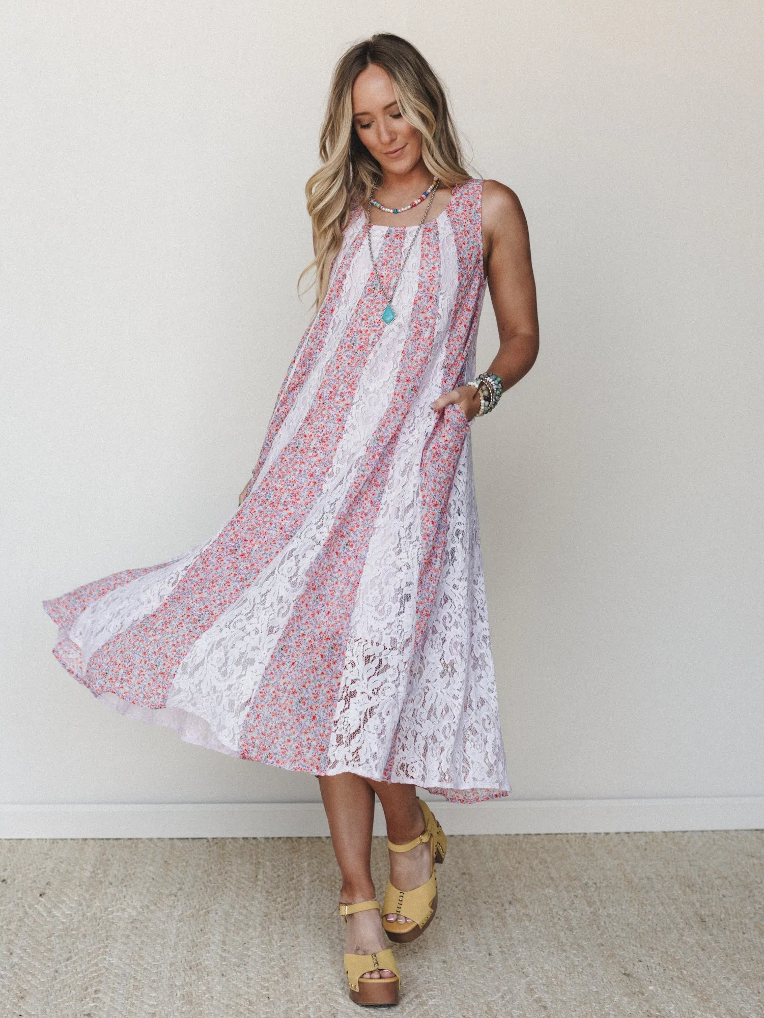 Bloom Wave Dress - Lilac sold by Three Bird Nest