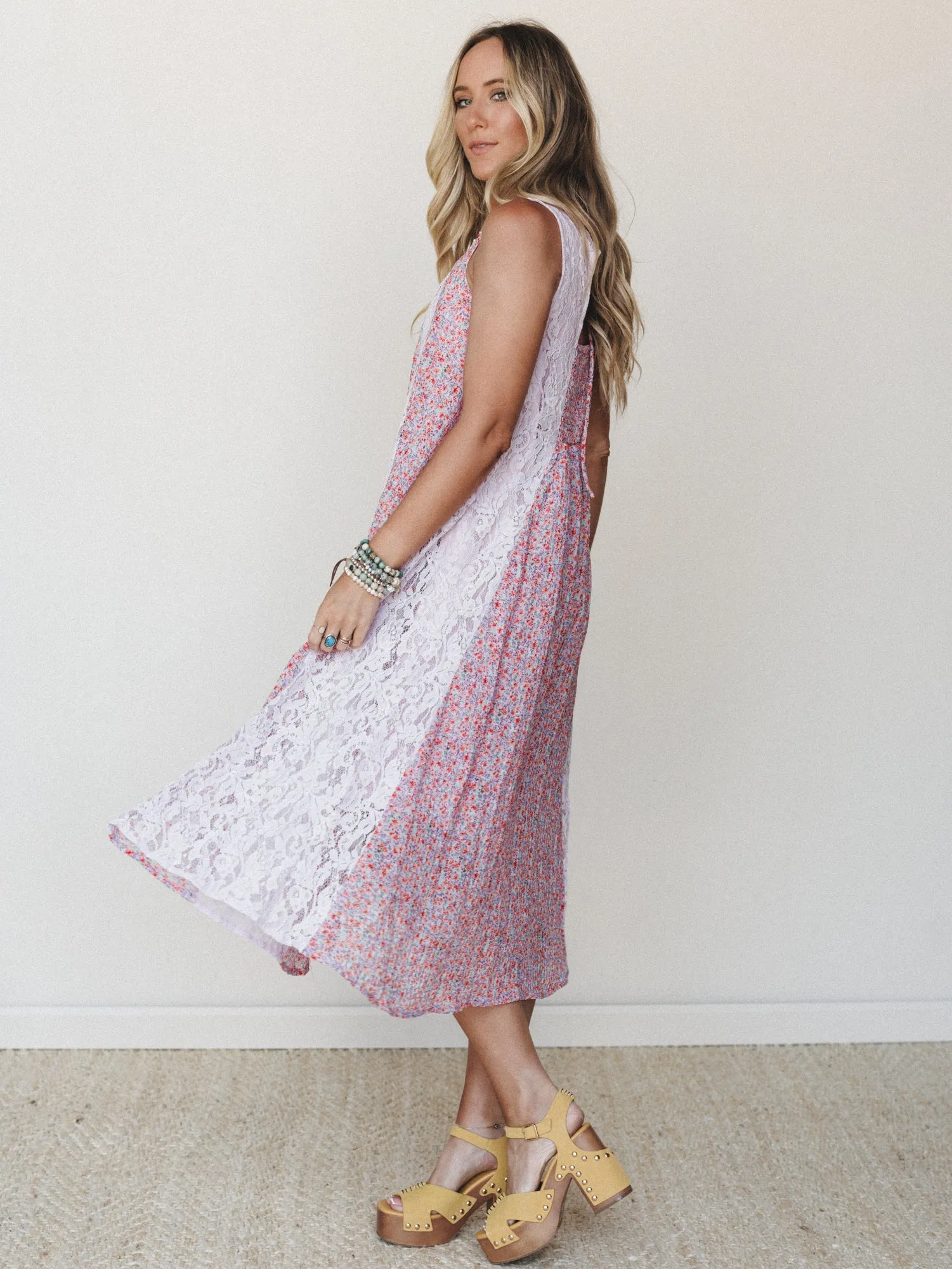 Bloom Wave Dress - Lilac sold by Three Bird Nest product image thumbnail 4