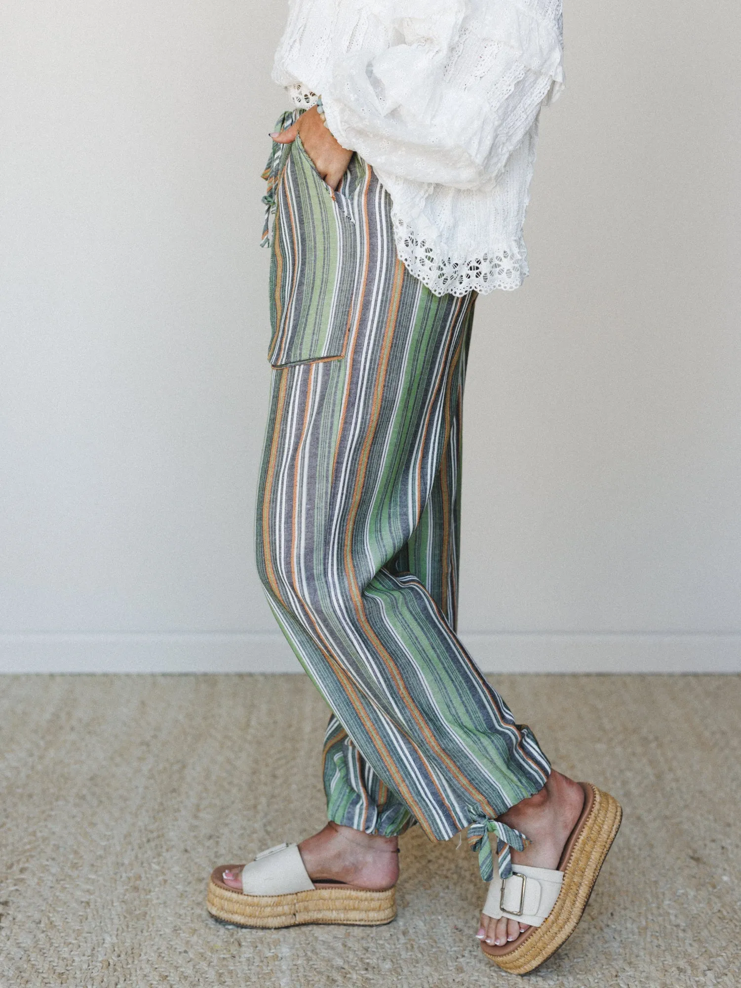 Island Muse Pants - Green sold by Three Bird Nest product image thumbnail 2