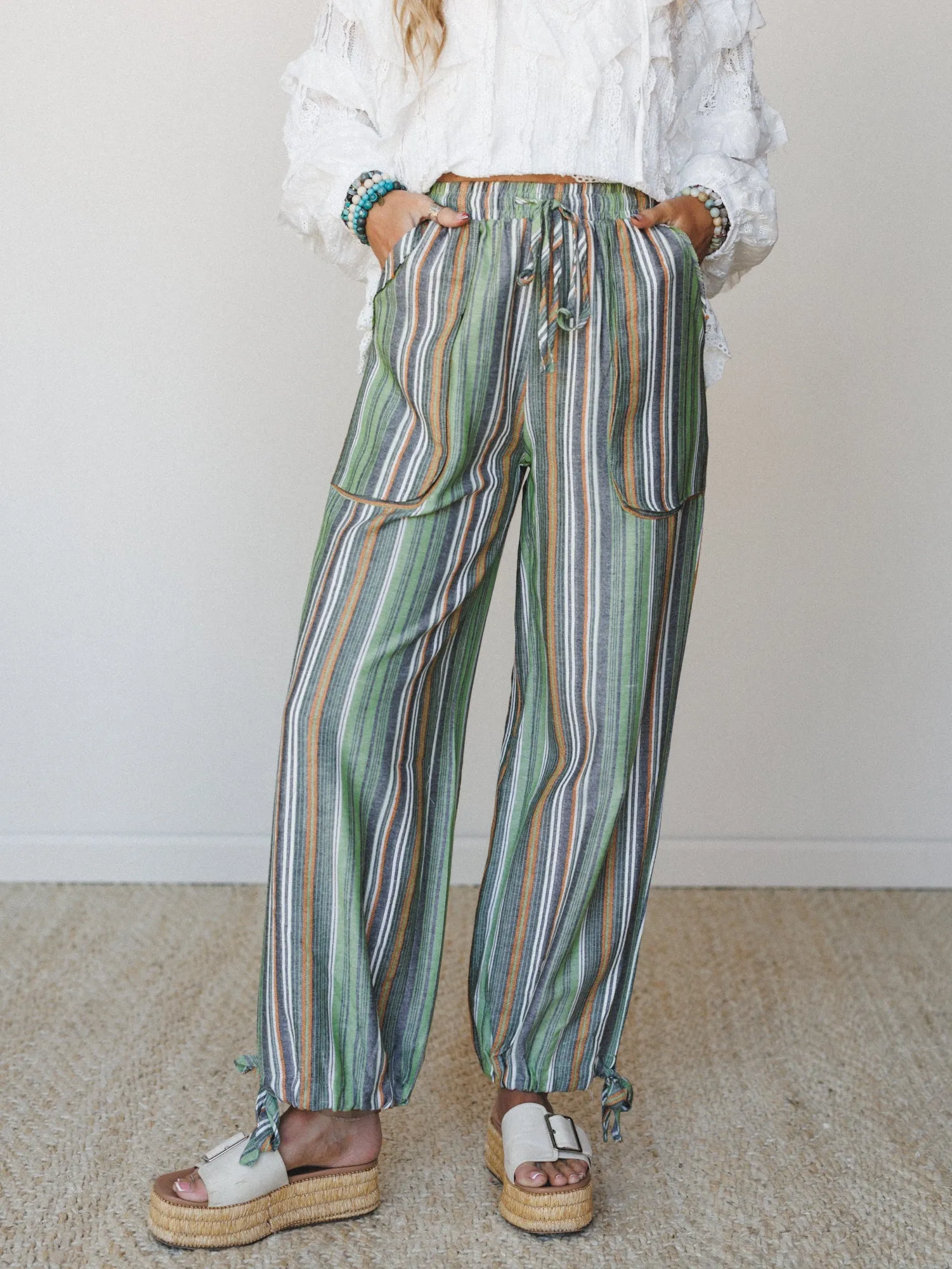 Island Muse Pants - Green sold by Three Bird Nest product image thumbnail 4