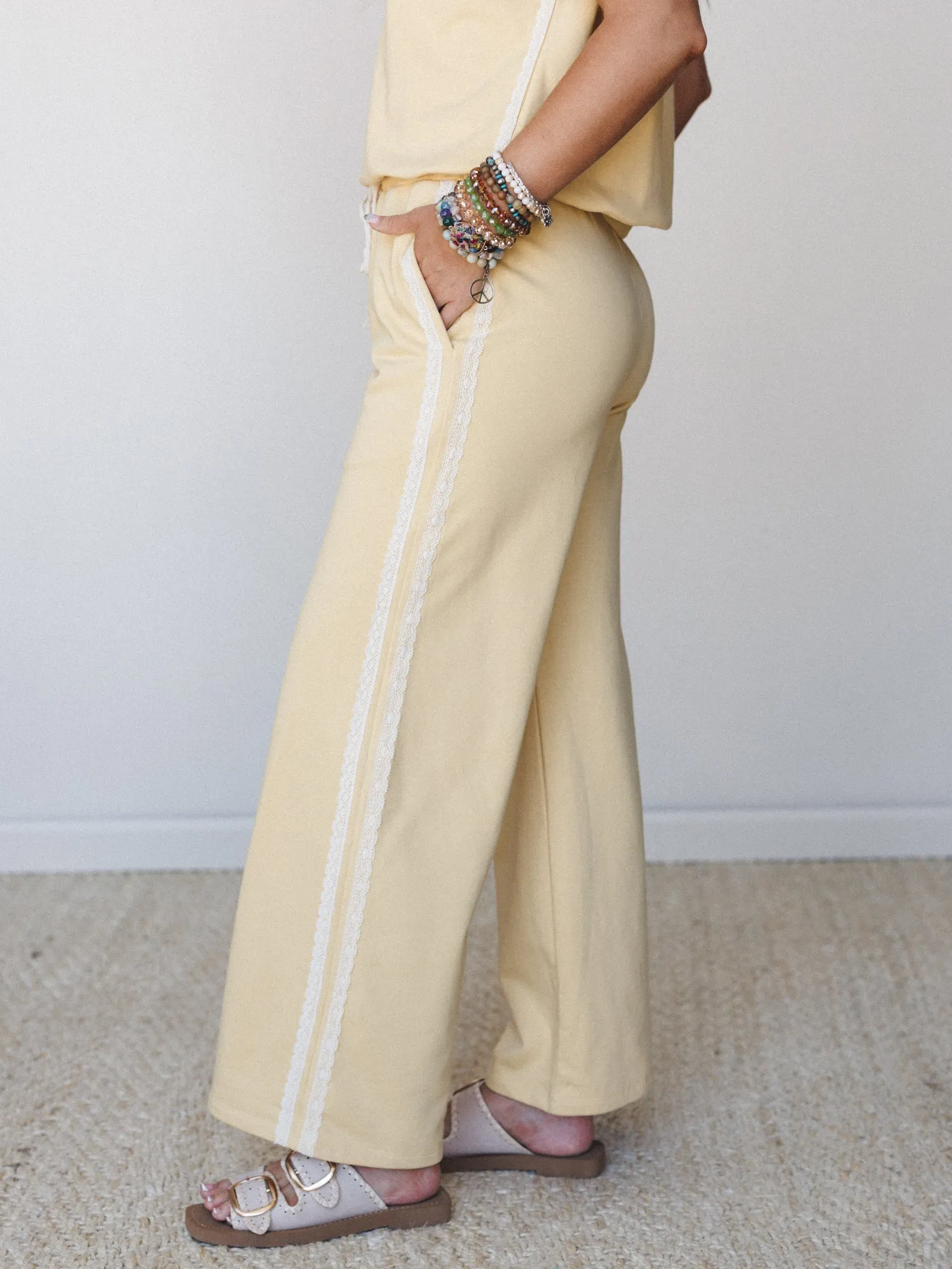 Covered in Comfort Pants - Daisy Yellow sold by Three Bird Nest