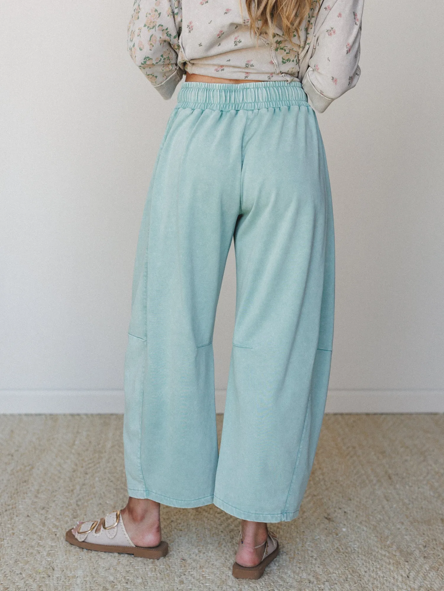 Sunset Wildflower Pants - Sage sold by Three Bird Nest product image thumbnail 5